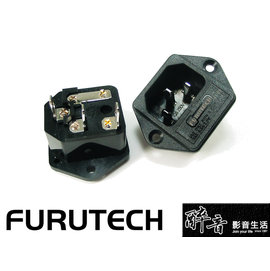 【醉音影音生活】日本古河 Furutech FI-03 (R) 鍍銠保險絲座型AC電源插座.盒裝公司貨
