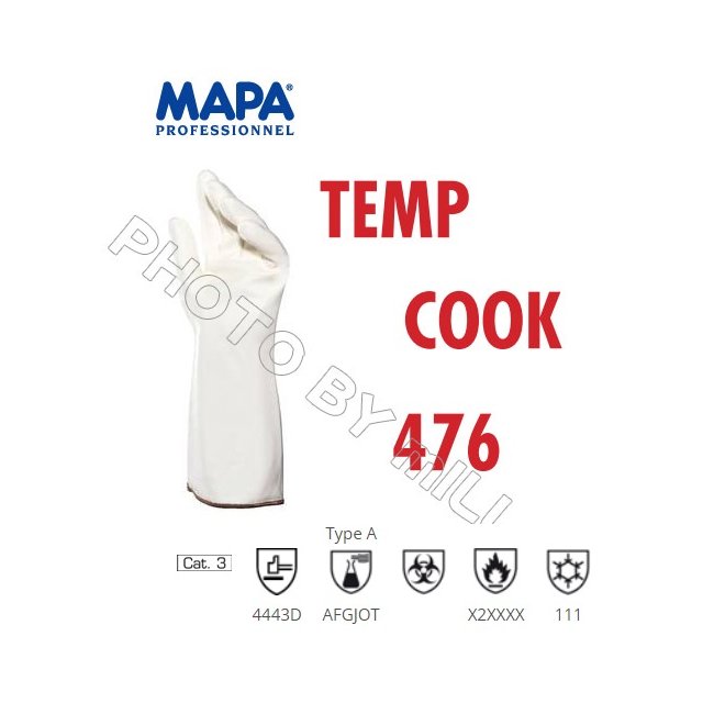 【米勒線上購物】手套 MAPA 476 防酸鹼溶劑 耐切割 防熱手套 防凍 耐磨損 餐飲業適用