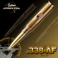 Fisher Cartridge Space Pen With American Flag子彈造型太空筆#338-AF黃銅色【AH02136】i-Style居家生活