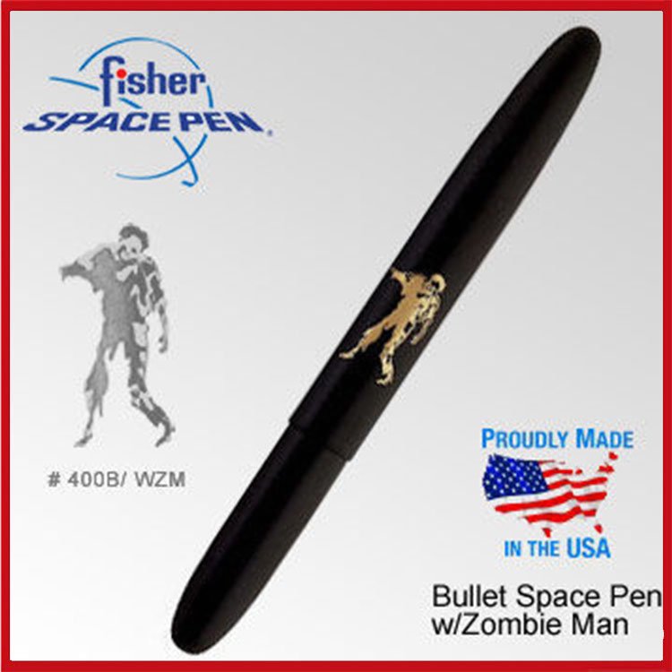 Fisher Space Pen Zombie Man子彈型太空筆#400B-WZM【AH02104】i-Style居家