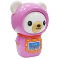 【大衛】小牛津帽T熊故事機-粉色(MP3可充式鋰電池)