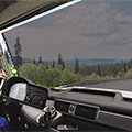 CARBUFF 車痴大型車用捲式遮陽簾(70x140cm) MH-4038 卡車、遊覽車、巴士車適用