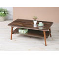 【集樂雅】《TA9536-2G》可摺式橡木茶几桌、和室桌、餐桌(含桌面及層板強化玻璃)