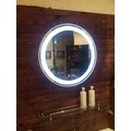 【衛浴先生】化妝鏡 採防水LED白燈 觸摸式開關 烤白色鋁合金框
