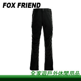 【全家遊戶外】㊣Fox Friend 狐友 男款GORE-TEX 3-Layer機能褲 黑色 XL P565-2/3L布 單層防水褲