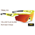 『凹凸眼鏡』義大利 Rudy Project TRALYX RUNNING系列Yellow Fluo Gloss/ Multilaser Orange橘色多層膜鏡片運動鏡~六期零利率