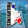 【衝浪小胖】菲律賓國旗地圖抗ＵＶ、防水貼紙／Philippines／世界多國款可收集和訂製