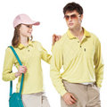 【SPAR】吸濕排汗女版長袖POLO衫(SP77531)檸檬黃色