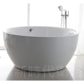 [新時代衛浴] 新款正圓浴缸，無接縫獨立浴缸，極簡款式135/150cm二種尺寸XYK121-150價