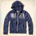 美國百分百【全新真品】Hollister Co. 外套 HCO 連帽 夾克 長袖 上衣 海鷗 藏藍 XL號 F510