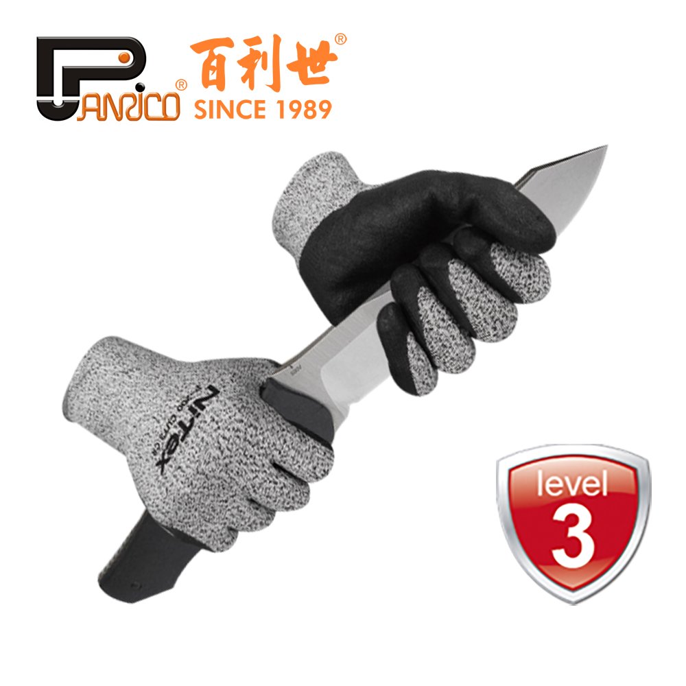 【Panrico 百利世】韓國NiTex CUT3耐磨防切割手套 止滑防割手套 適登山 溯溪 露營 園藝 倉儲搬運