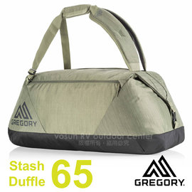 【美國 GREGORY】變型蟲 Stash Duffel 65L 超輕三用式旅行裝備袋背包(可揹可提/收納超小)耐磨布料行李袋/適自助旅遊.露營_橄欖綠 75503