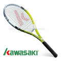 【日本 KAWASAKI】川崎 Power 3D強化鋁合金網球拍(已穿線/附3/4拍套)_全碳網球拍-非YONEX Wilson TOUR _綠 KP1200GR