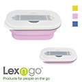Lexngo可折疊餐盒筷子組 (黃/藍/紫)