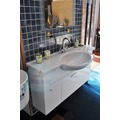 【衛浴先生】義大利 GSI Panorama 6624 一體盆+浴櫃 門市樣品出清 現貨1組