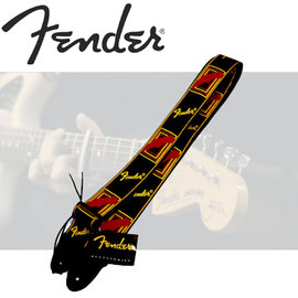 【非凡樂器】Fender 經典肩帶/背帶(紅黑) 0990681 經典改良款原廠公司貨(非一般仿品)