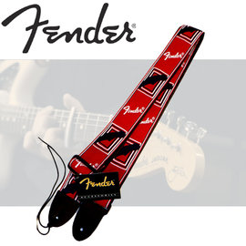 【非凡樂器】Fender 經典肩帶/背帶(紅白) 0990681 經典改良款原廠公司貨(非一般仿品)