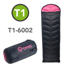 QTACE-T1-600g-黑桃 羽絨睡袋/露營/登山/背包客