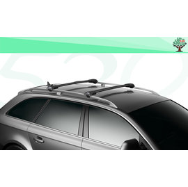 THULE WingBar Edge 9582B M(懸空縱桿專用)-黑色款/橫桿/行李架/車頂架