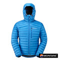 【Montane】男 輕量防潑水羽絨 連帽外套『閃電藍』MFEDJ 冬季 保暖 舒適 溫暖 禦寒 柔軟 防潑水