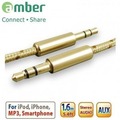 【amber】1.6M 3.5mm鍍金接頭AUX立體聲音源訊號線(AX03)-光華新天地