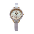 MANGO 星光大道的閃耀陶瓷時尚優質晶鑽腕錶-紫-MA6650L-77