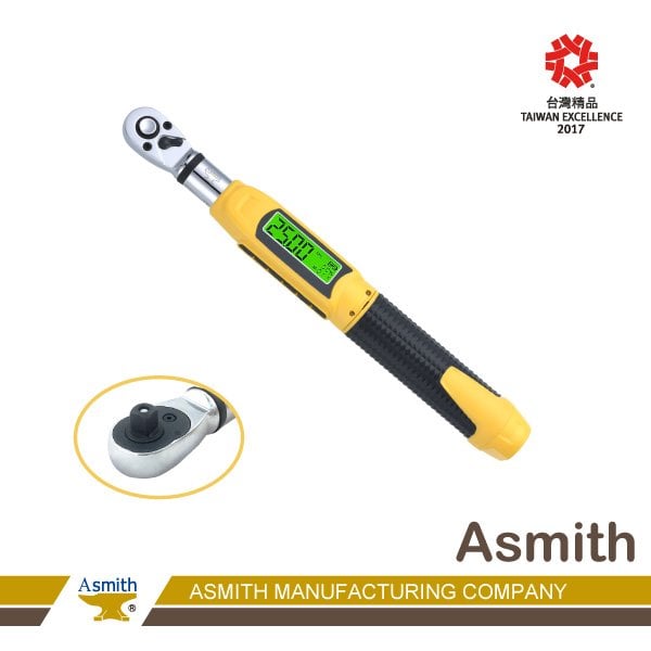 【Asmith(鐵匠牌)】0.9~6Nm(二分頭)，迷你一般型-數位扭力扳手WM-Q06-1，電子式(數顯)扭力板手