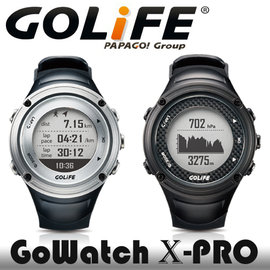 PAPAGO!GOLiFE GoWatch X-PRO 全方位戶外GPS智慧運動錶 黑 /銀色 ◆集多功能於一錶☆6期0利率↘☆