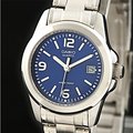 CASIO WATCH 卡西歐時尚優質腕錶寶藍面鋼帶石英淑女腕錶(另有男錶) 型號：LTP-1215A-2A【神梭鐘錶】