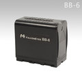 EGE 一番購】BB6 3號AA電池 轉 攝影機鋰電池NP-F970電池轉接盒 備用電池盒 適用於LED錄影燈