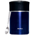molifun 魔力坊 不鏽鋼真空專利附內碗保鮮保溫悶燒罐 便當盒 1800 ml 皇家藍 mf 1800 b