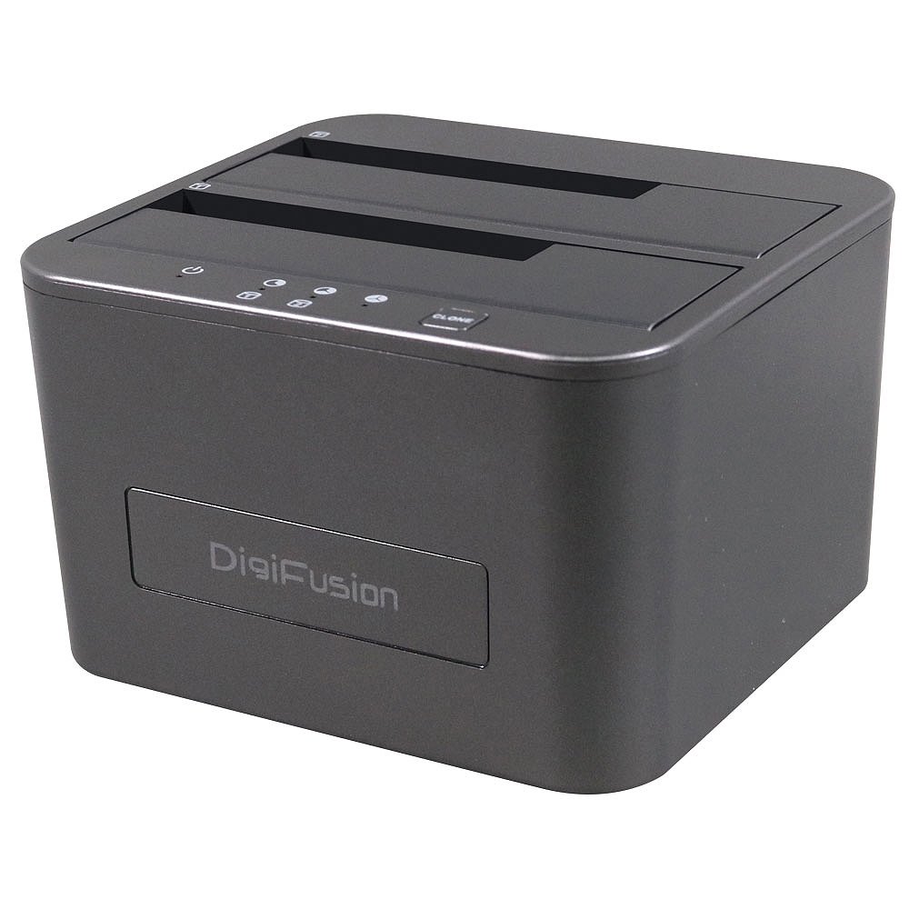 DigiFusion 伽利略 RHU08 雙SATA硬碟座 USB3.0 2.5/3.5 硬碟拷貝功能