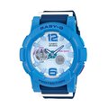 BABY-G CASIO 卡西歐衝浪板造型少女時代藍白色系極限運動概念錶 型號：BGA-180-2B3【神梭鐘錶】