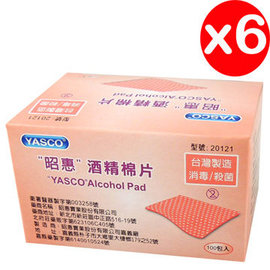 酒精棉片-YASCO昭惠酒精棉片(加厚型)-6盒