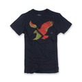 美國百分百【American Eagle】T恤 AE 短袖 上衣 T-shirt 老鷹 XS S M號 深藍 F561