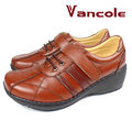 Vancole凡可利/GL922/咖/寬楦增高休閒鞋/縫線鞋/氣墊鞋