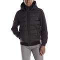 美國百分百【全新真品】Tommy Hilfiger 外套 連帽 夾克 中空纖維 TH 透氣 保暖 黑色 M號 F781