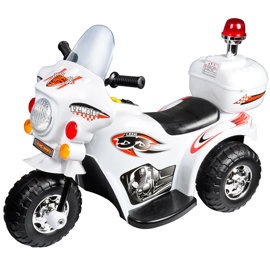 寶貝樂 皇家警察兒童電動摩托車/電動機車-白色(BTRT991WW)