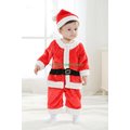 BABY101嬰幼兒男寶寶聖誕節兒童造型服聖誕節外出純棉加厚套裝