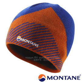 【英國 Montane】Logo Beanie 超輕保暖3D美麗諾羊毛帽子(僅45g 可遮耳透氣.內絨毛)針織帽.毛線帽 適登山賞雪 非OR Mammut/HBEAN 閃電藍