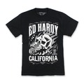 美國百分百【全新真品】ED HARDY 上衣 T-shirt 短袖 T恤 刺青 印刷 加州 骷髏頭 S號 黑色 F882