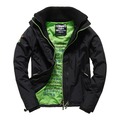 美國百分百【全新真品】Superdry 極度乾燥 風衣 立領 外套 防風 夾克 網眼 黑色 螢光綠 S M L XL XXL號 F852