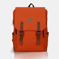 韓妞Han-niu 簡約時尚學院風內筆電隔層可放A4雙側袋實用雙磁釦拉鍊尼龍帆布後背包
