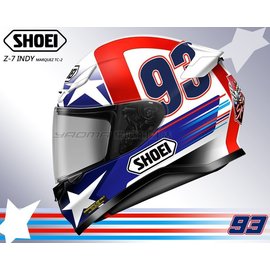 ψ/Helmet_全罩帽/SHOEI 彩繪Z-7 INDY MARQUEZ TC-2 耀瑪台中安全帽機車