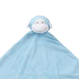 美國Angel Dear 大頭動物嬰兒毛毯 藍色小猴