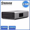 【STARDOM】2.5吋 USB3.0 Firewire800 2bay磁碟陣列設備(和順電通MR2-WB3)-NOVA成功