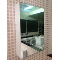 單面鏡櫃 鏡箱 PVC發泡板 極簡風浴室鏡櫃 衛浴化妝鏡 (右側開啟) 尺寸：長48*寬15*高70cm CZ-4870