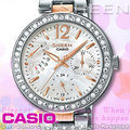 CASIO 手錶專賣店 國隆SHEEN SHE-3043SG-7A 女錶 指針錶 白 施華洛世奇 不鏽鋼錶帶