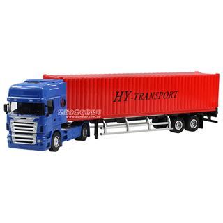 【楚崴玩具】HY TRUCK華一 5012-23A集裝箱卡車/紅 工程合金車模型車 貨櫃車 聯結車(1:50)