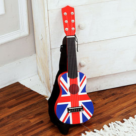 樂兒學 英國國旗木製兒童吉他附吉他袋/背帶(MT0455)